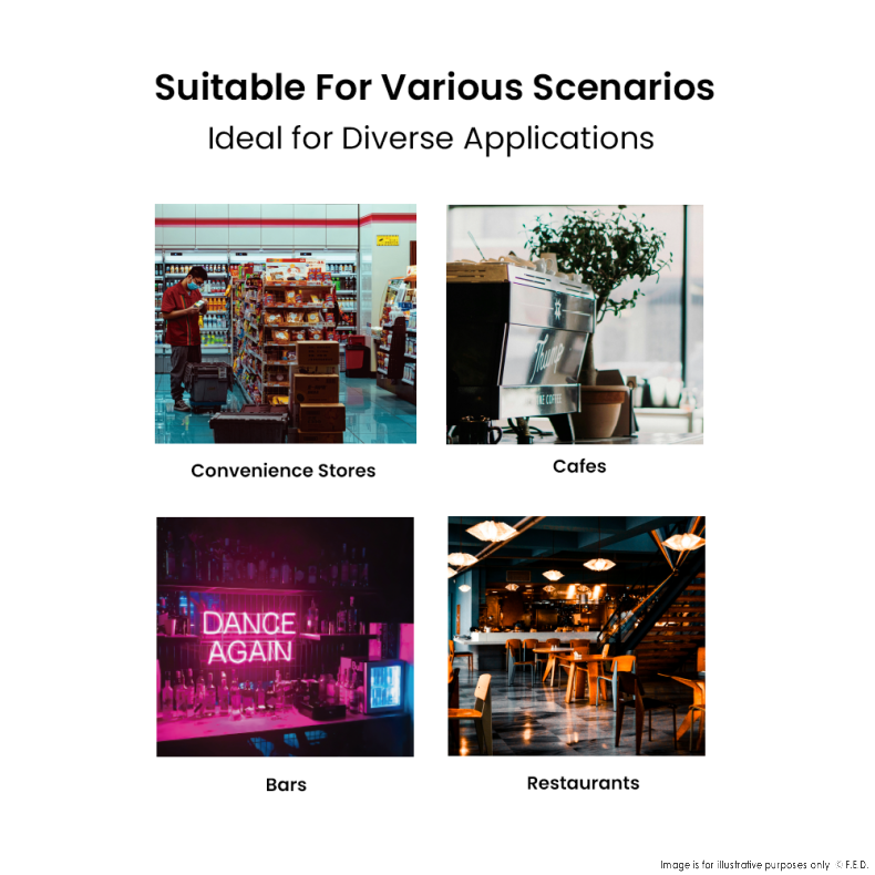 Thermaster Three Glass Door Colourbond Upright Drink Fridge - LG-1203BP