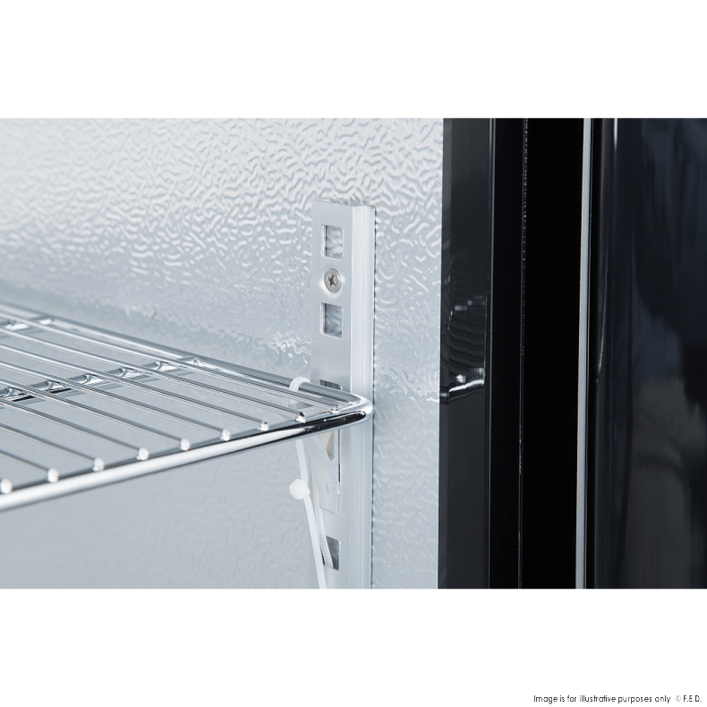 Thermaster&nbsp;Under Bench double Heated Glass Doors&nbsp;Bar Fridge/Cooler with heater switch - LG-208TD