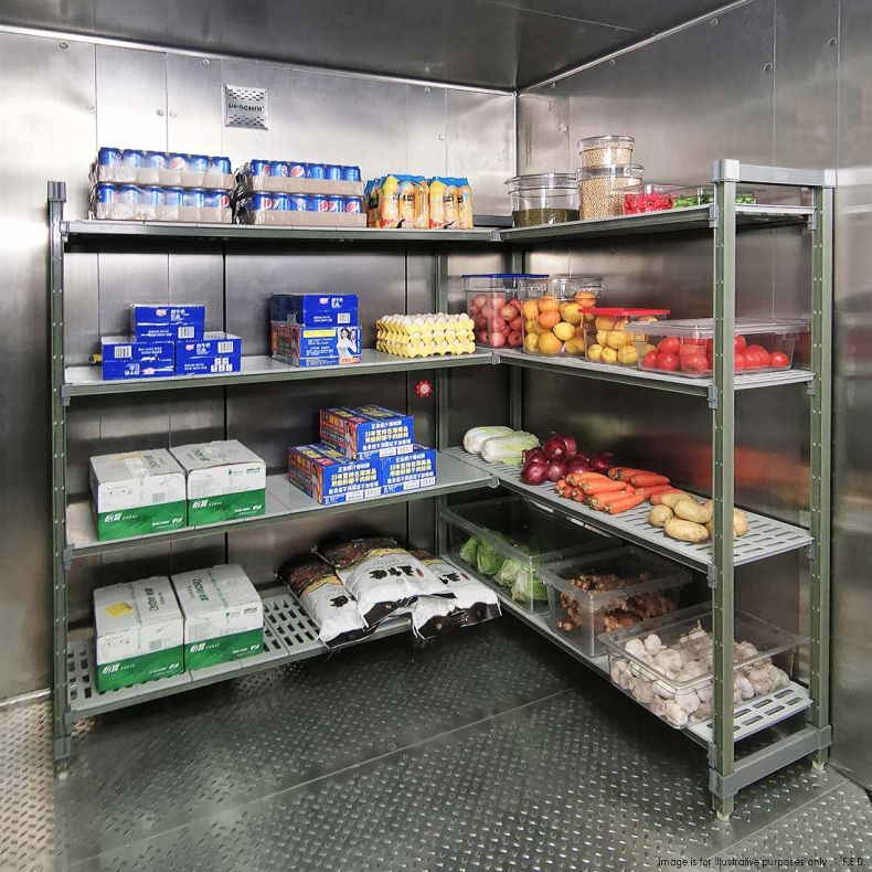 Modular System Poly Coolroom Shelving Starter Kit - PCU18/36