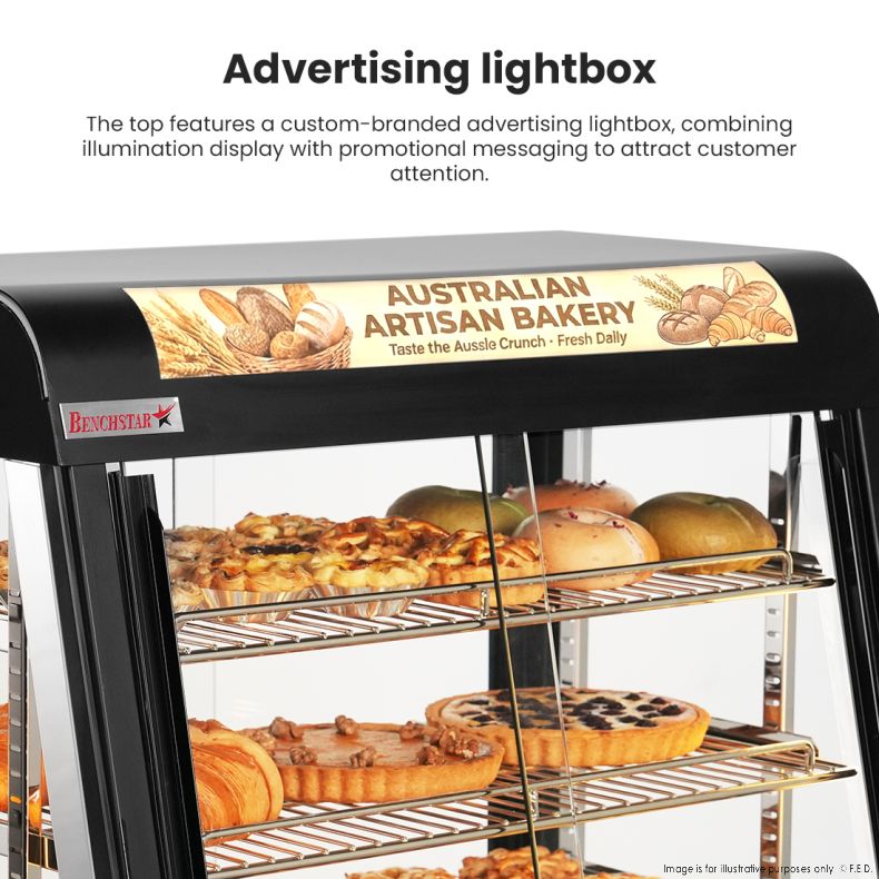 Benchstar Pie Warmer & Hot Food Display - PW-RT/900/1E - 900x490x610mm