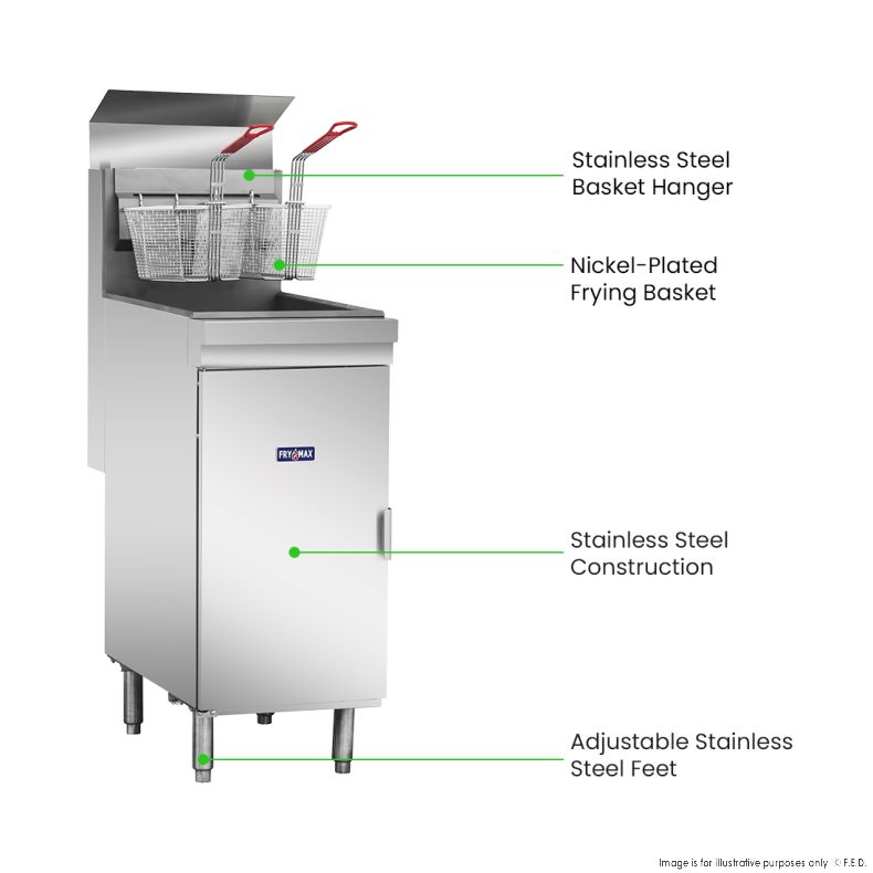GasMax Superfast Natural Gas Tube Fryer - RC400E