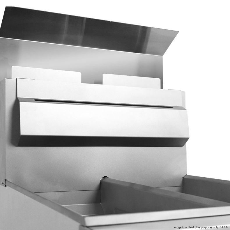 GasMax Superfast Natural Gas Tube Twin Vat Fryer - RC400TE
