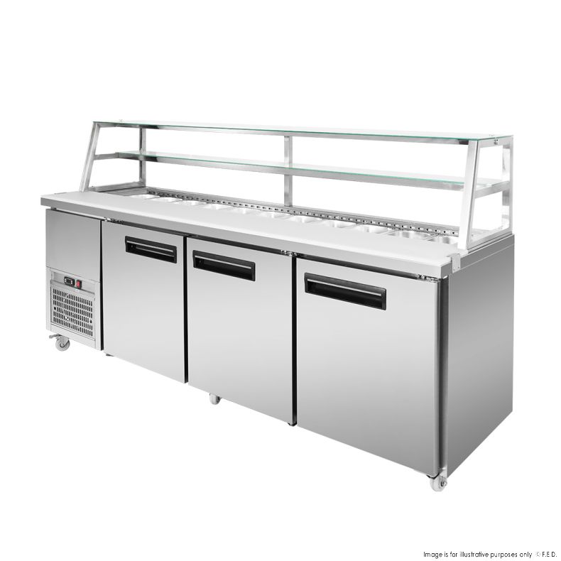 Thermaster three door DELUXE Sandwich Bar - SCB/21 main product photo