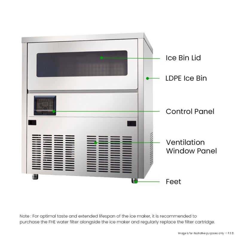 Blizzard Under Bench Ice Maker - Air Cooled - SN-101B