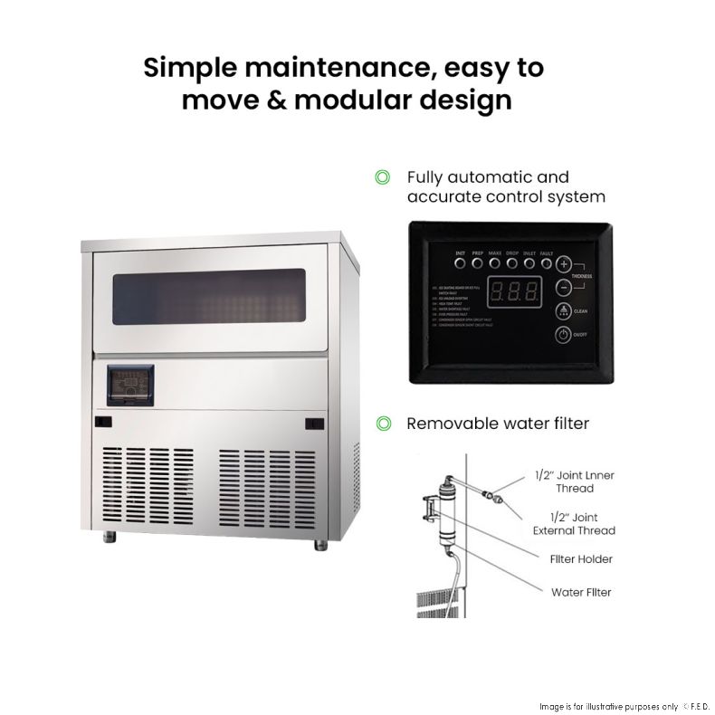 Blizzard Under Bench Ice Maker - Air Cooled - SN-101B