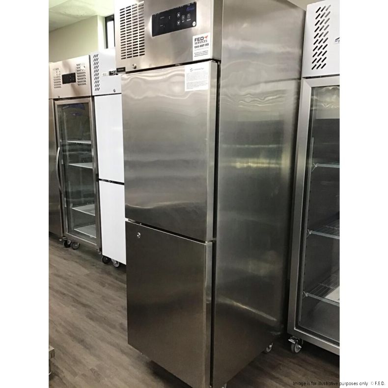Second Hand TROPICAL Thermaster 2 x ½ door SS Freezer SUF500 side