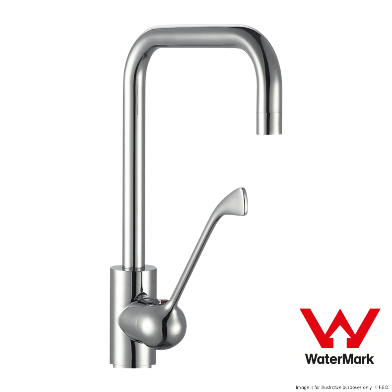 Sunmixer Deck Mounted Faucet with Wrist-Action Handle T20111 main product photo
