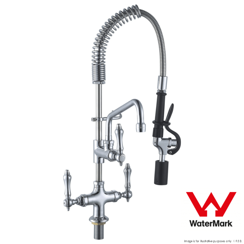 Sunmixer Pre Rinse Unit with Add-on Faucet and 152mm Swing Nozzle T98001MN-2C main product photo