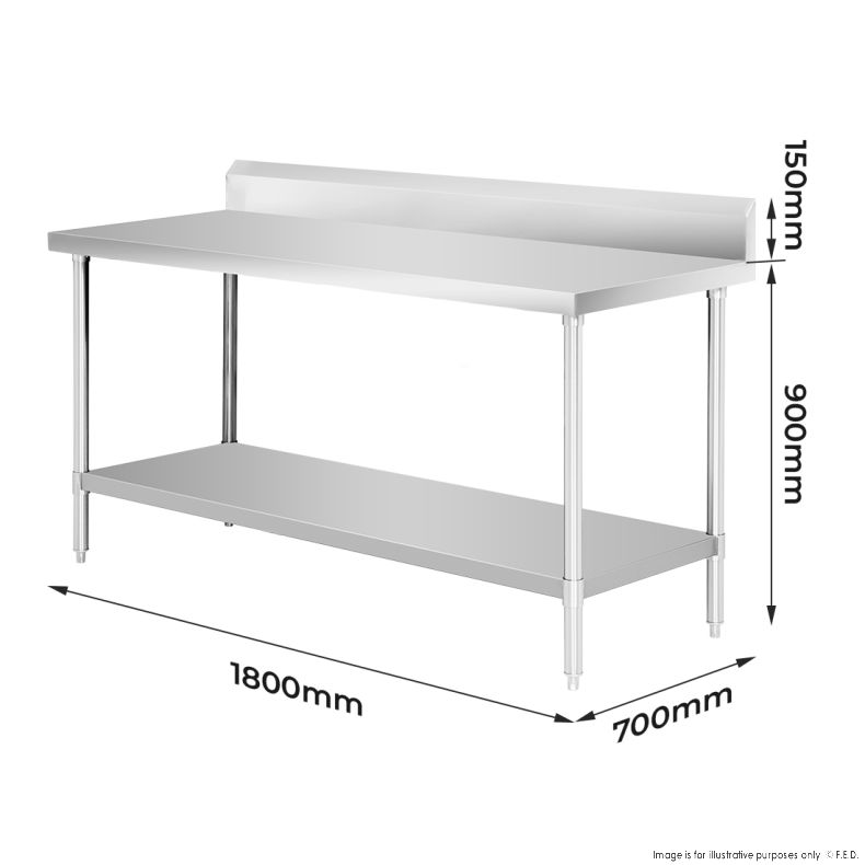 WBB7-1800/A Workbench with Splashback