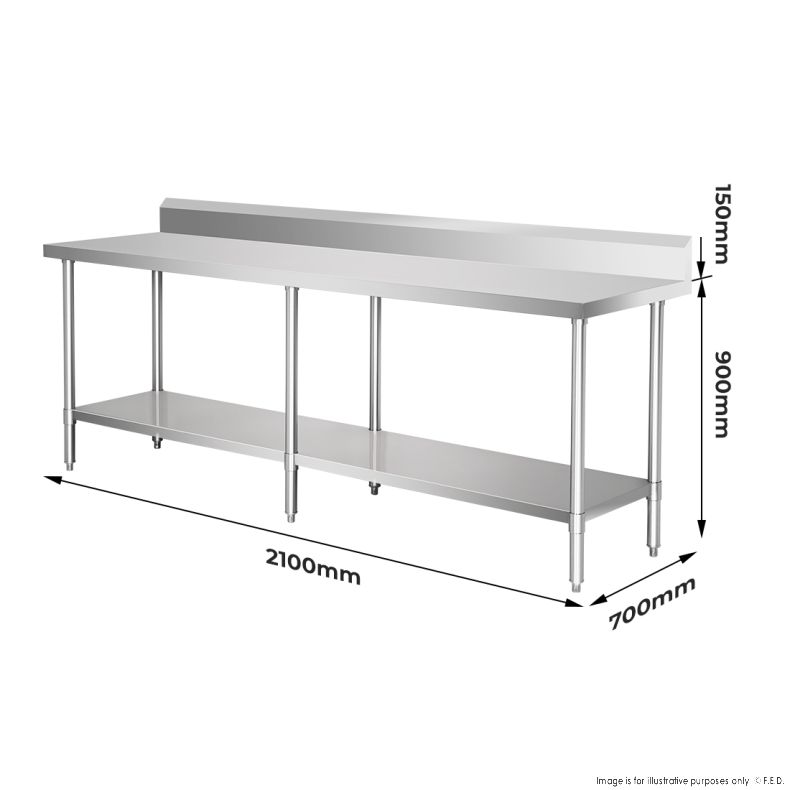 WBB7-2100/A Workbench with Splashback