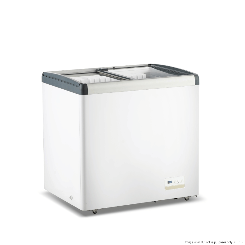 Thermaster 256L Chest Freezer with Flat Glass Sliding Lids - WD256G main product photo