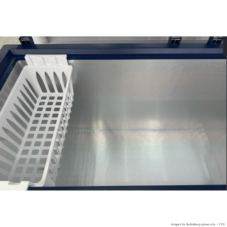 Thermaster 396L Chest Freezer with Flat Glass Sliding Lids - WD396G