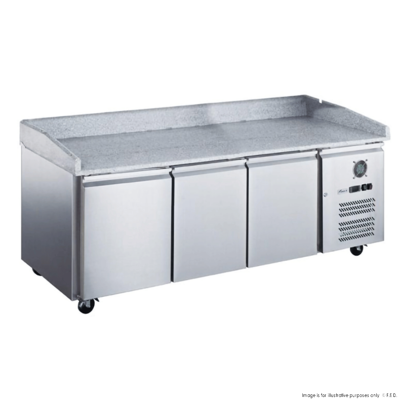FED-X Three Door Standard Saladette On Castors - XPZ3600TN main product photo