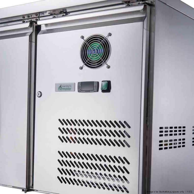 FED-X S/S Two Door Bench Fridge - XUB7C13S2V 