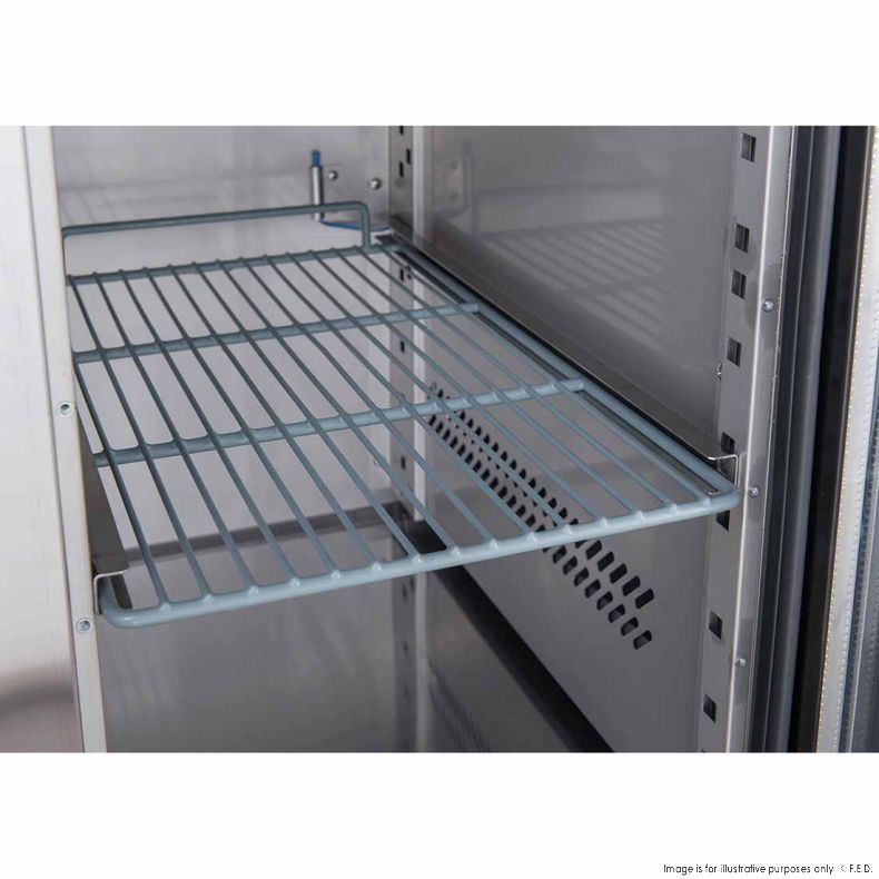 FED-X S/S Two Door Bench Fridge - XUB7C13S2V 
