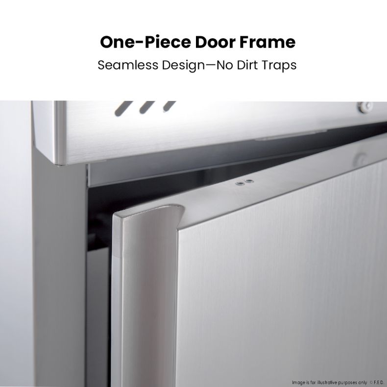 FED-X S/S Two Full Door Upright Freezer - XURF1200SFV