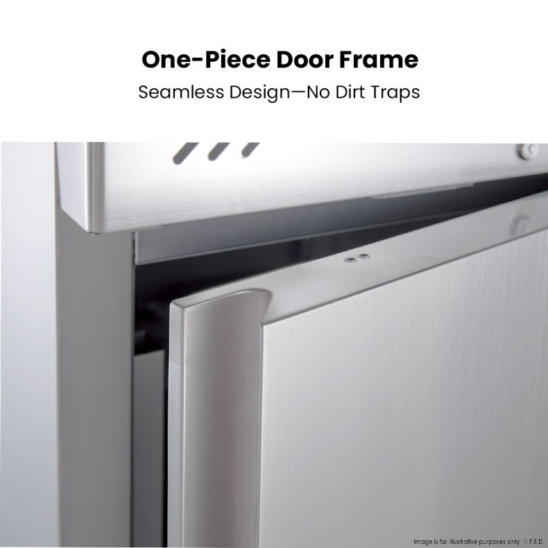 FED-X S/S Split Four-Door Upright Fridge - XURC1200S2V