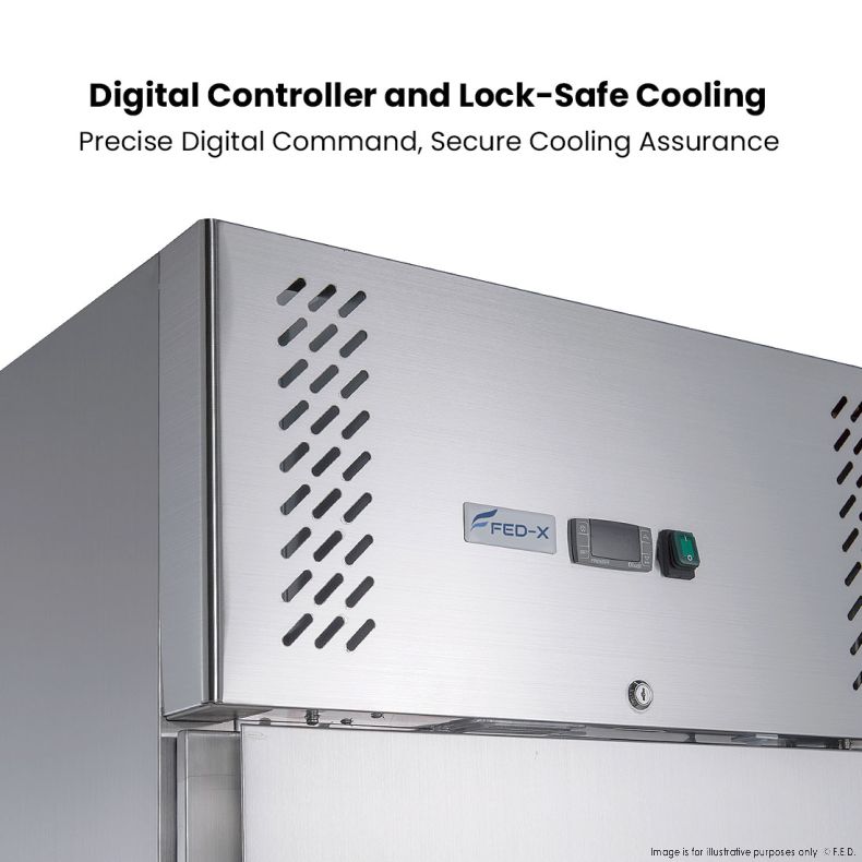 FED-X S/S Split Four-Door Upright Fridge - XURC1410S2V