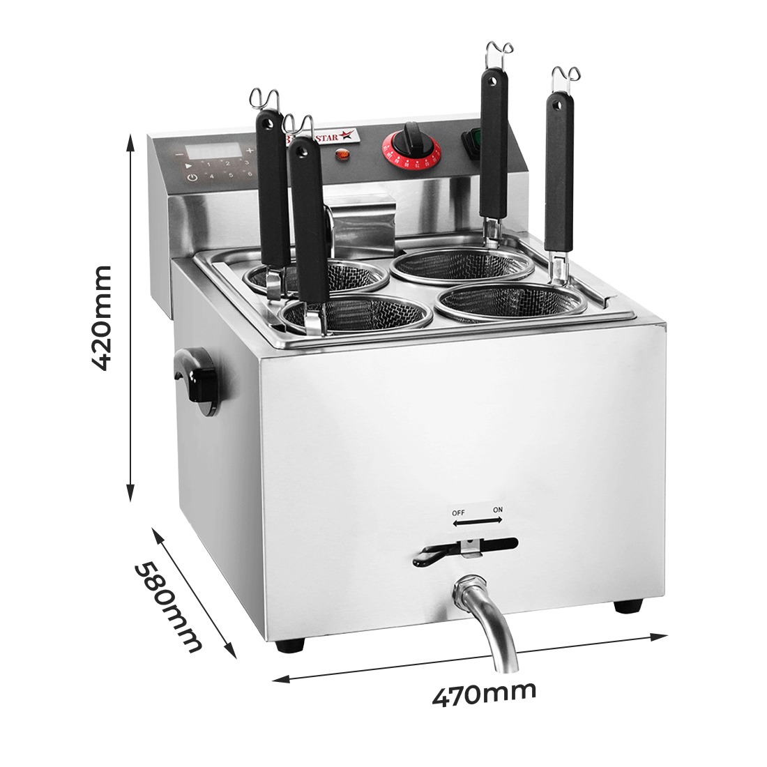Benchstar DF-BP Electric Pasta Cooker 10L