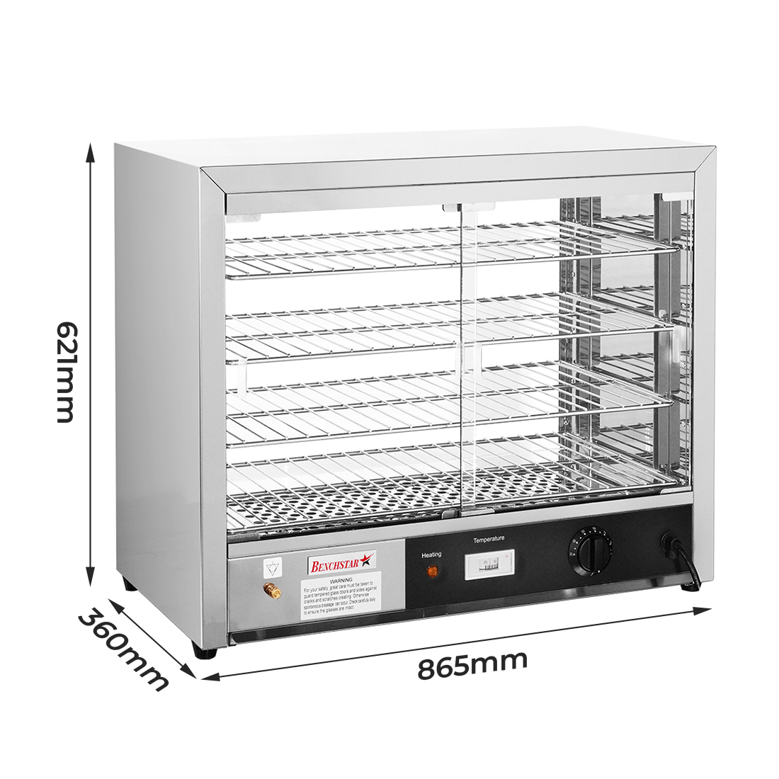 Benchstar DH-805E Pie Warmer & Hot Food Display