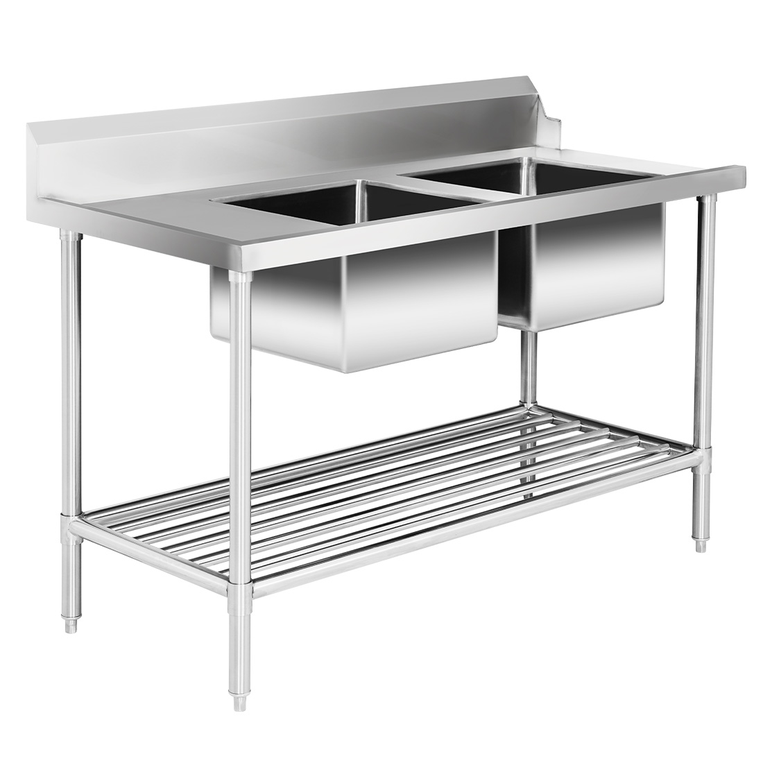 Modular Systems DSBD7-1500R/A Right Inlet Double Sink Dishwasher Bench