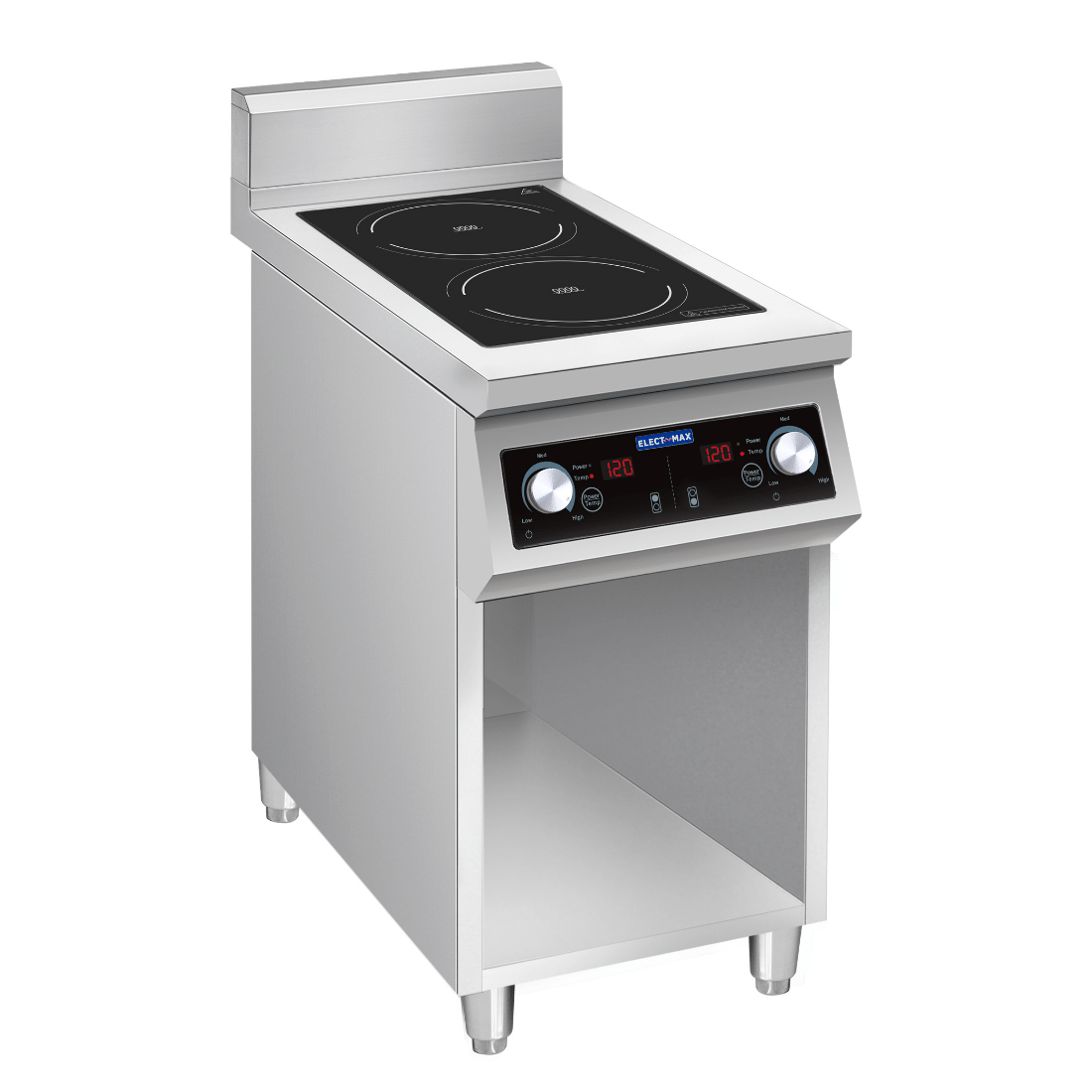 Electmax EIC7-400P 700 Series Induction 2-Burner Cooker with Splashback