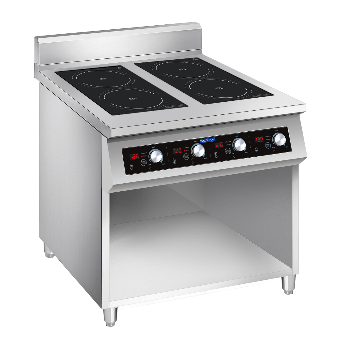 Electmax EIC7-800P 700 Series Induction 4-Burner Cooker with Splashback