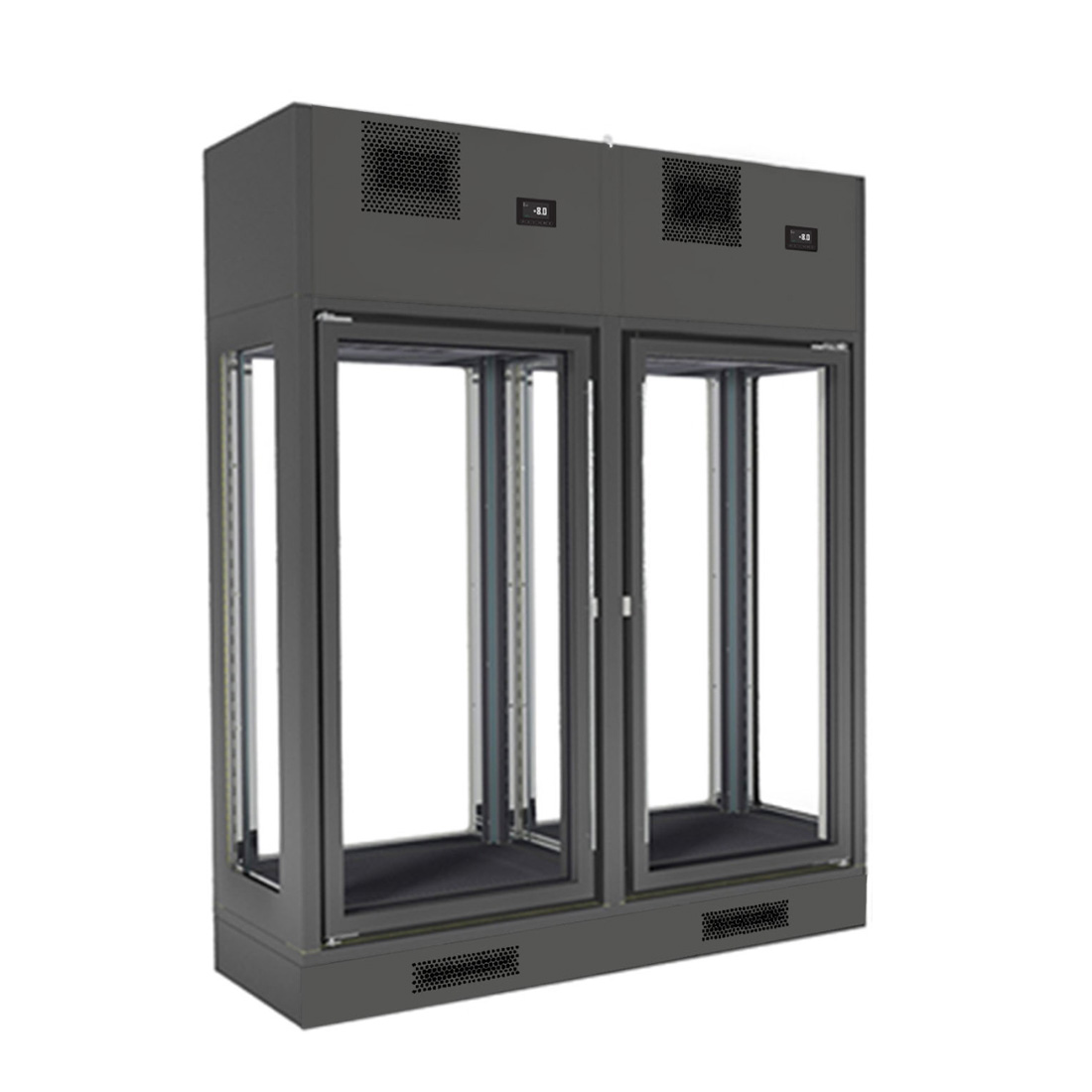 Fagor FWC-2602-2CB Dual Zone 2 Doors Black Central Wine Cellar