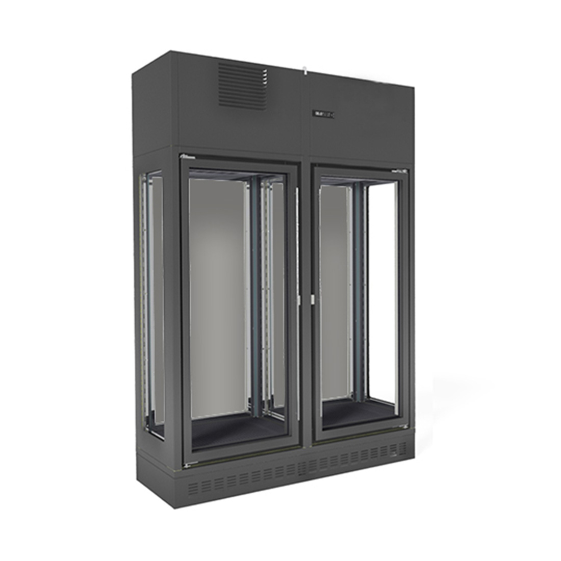 Fagor FWC-2602-1WB Single Zone 2 Doors Black Wall-Mounted Wine Cellar