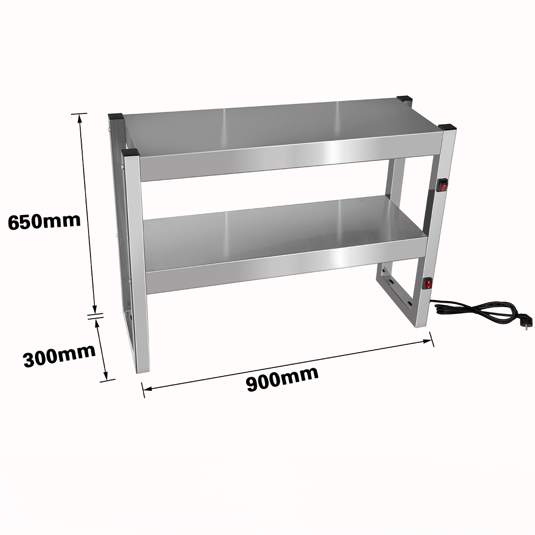 Benchstar FW4L-092 Commercial Food Warmer with 4 Lamps