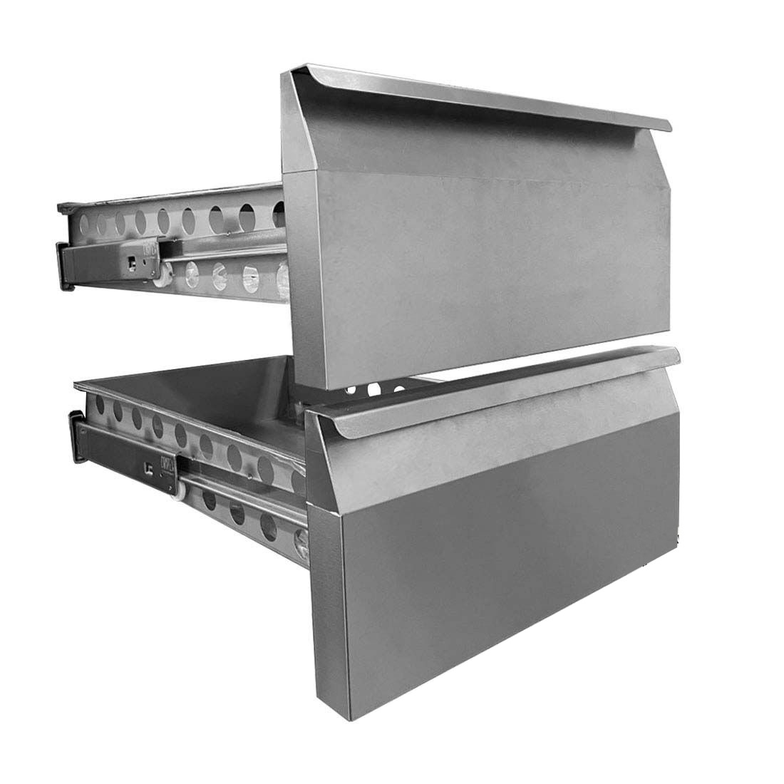 FED-X GN-2DRAWER Optional Set 2 Drawers for Solid Door Units