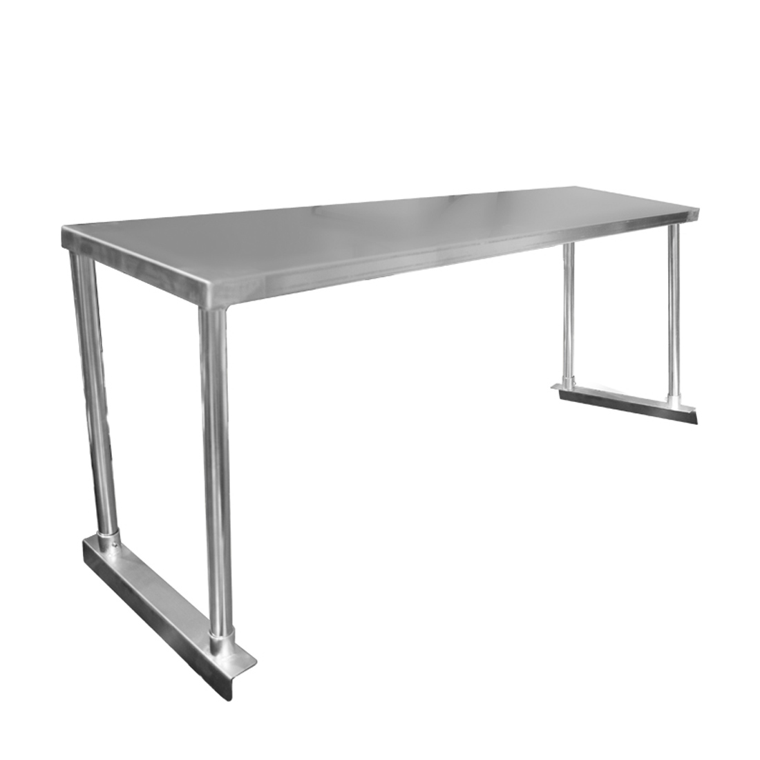 Single Tier Workbench Flat Feet Overshelf 450mm High - group-ec-WBO1