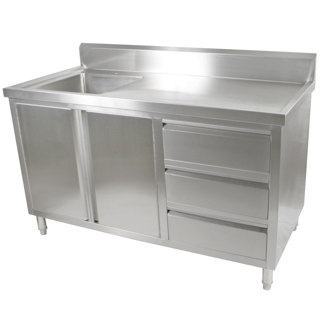 Kitchen Tidy Cabinet With Left/Right Sink 700mm Deep - Group-SC-7-L