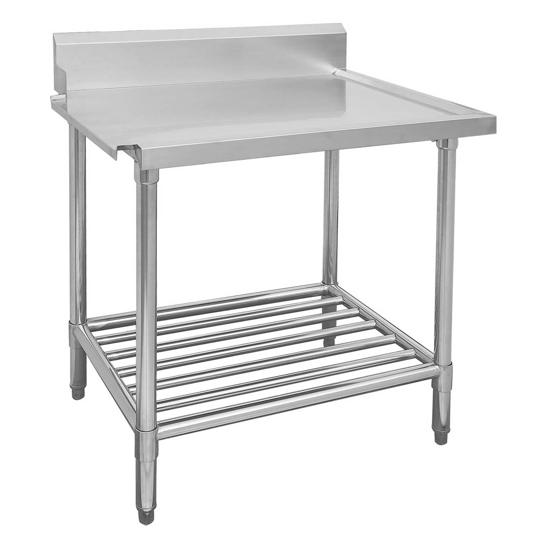 Premium Stainless Steel Dishwasher Bench Outlet With Left-handed Lip - Group-WBBD7-L