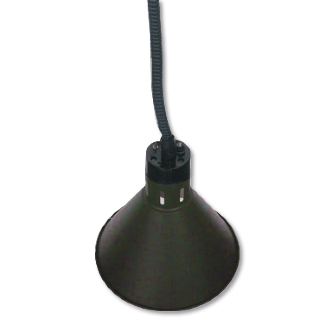 Benchstar HYWBL08 Pull down heat lamp black 270mm Round