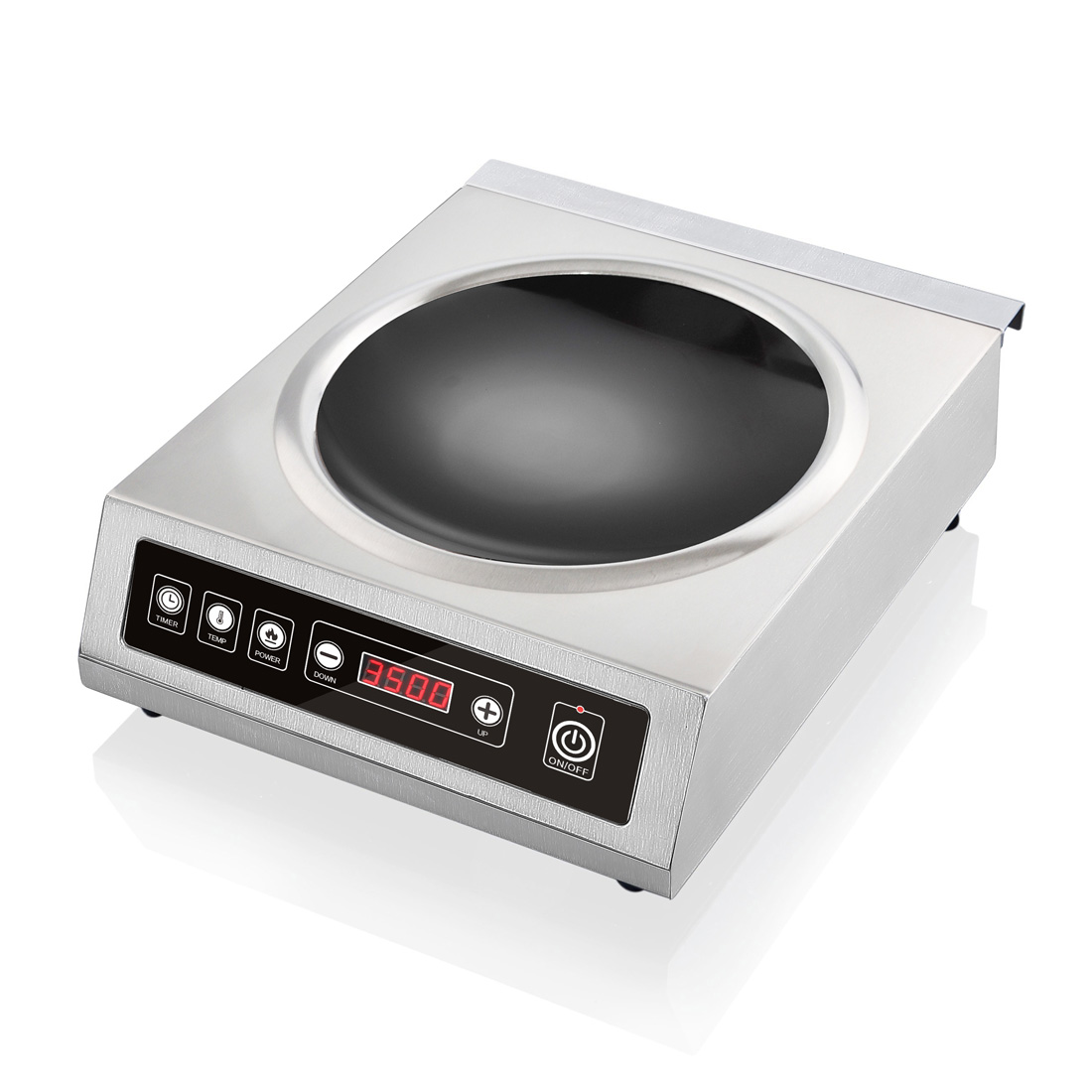 Benchstar IW350 Stainless Steel Induction Wok w/ LED Display