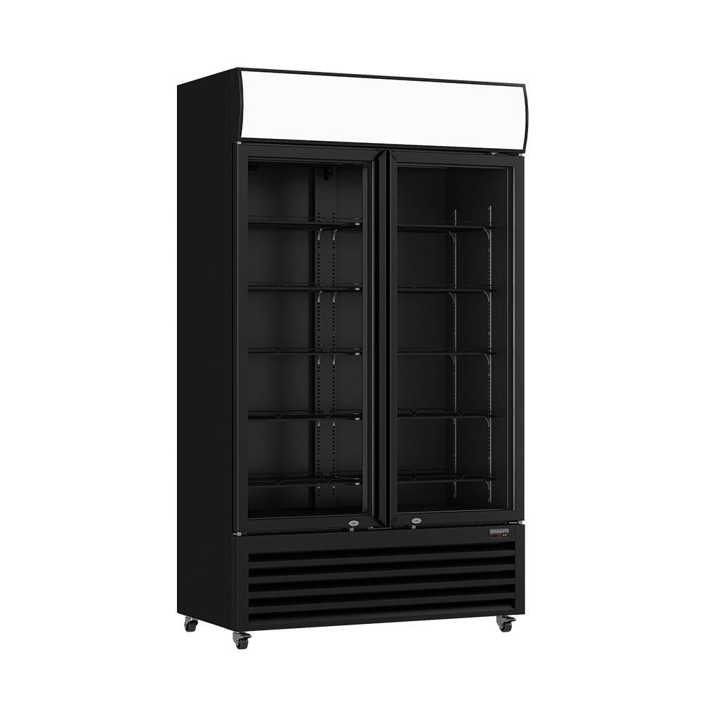 Thermaster LG-730BP Two Glass Door Colourbond Upright Drink Fridge