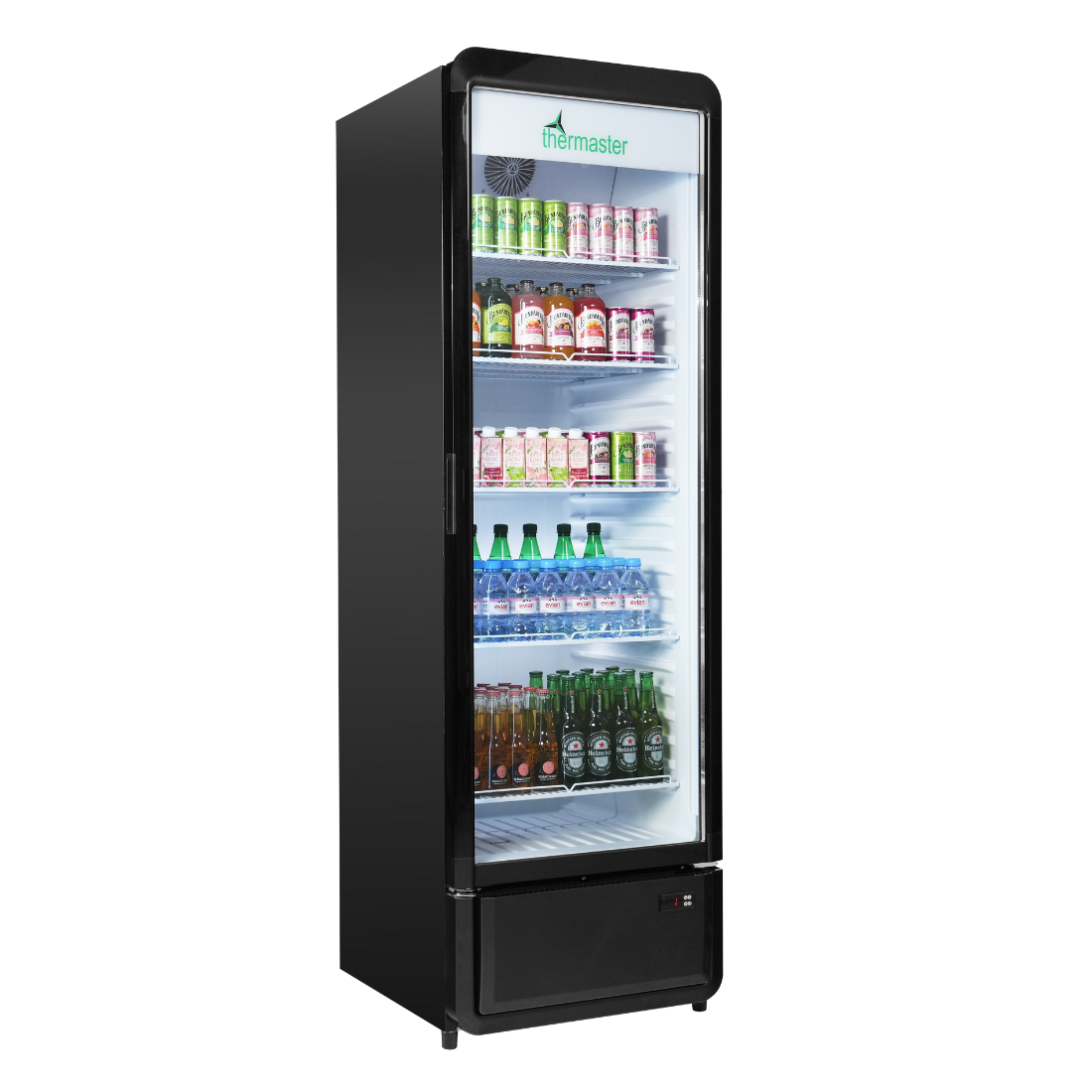 Thermaster SDC-343B Upright Glass Door Beverage Fridge