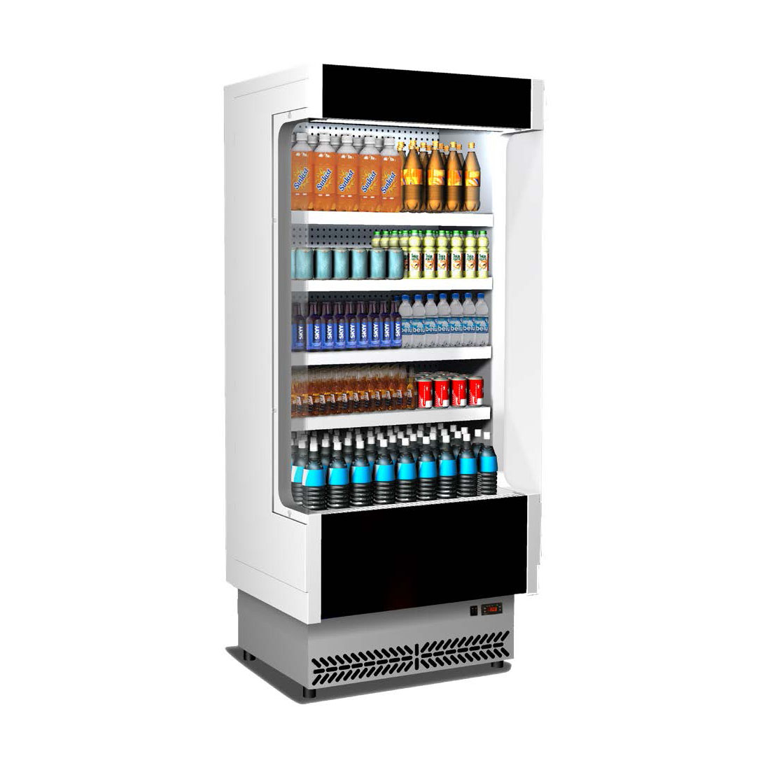 Tecnodom TDVC60-CA-100 Open Chiller with 4 Shelves
