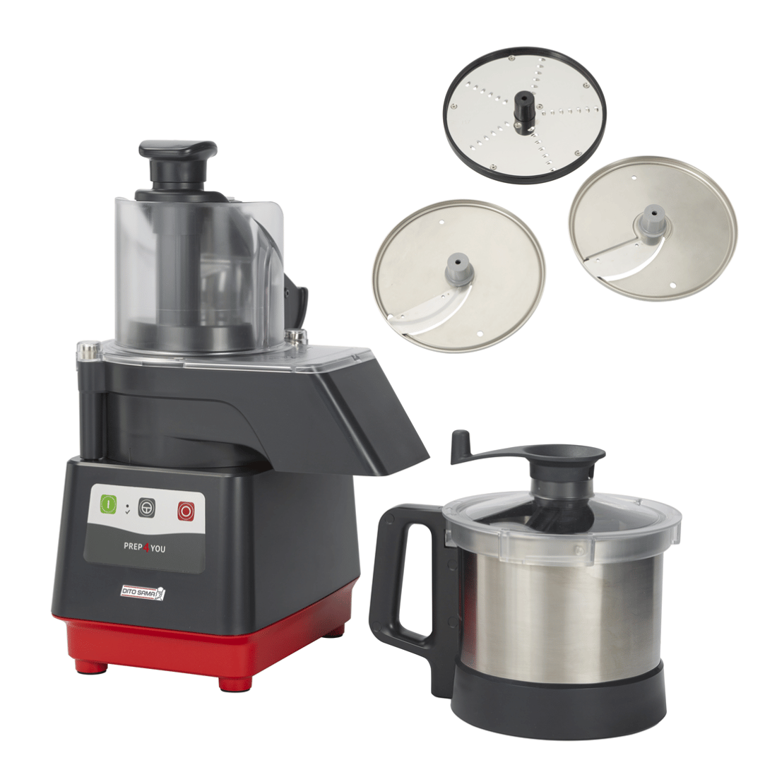 Dito Sama P4U-PS301S3 PREP4YOU Combination Cutter/Slicer 1 Speed 3.6L Stainless Steel Bowl