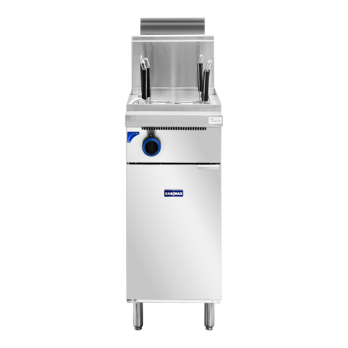 Gasmax PC150-6 V Pan Natural Gas 6 Baskets Pasta and Noodle Cooker