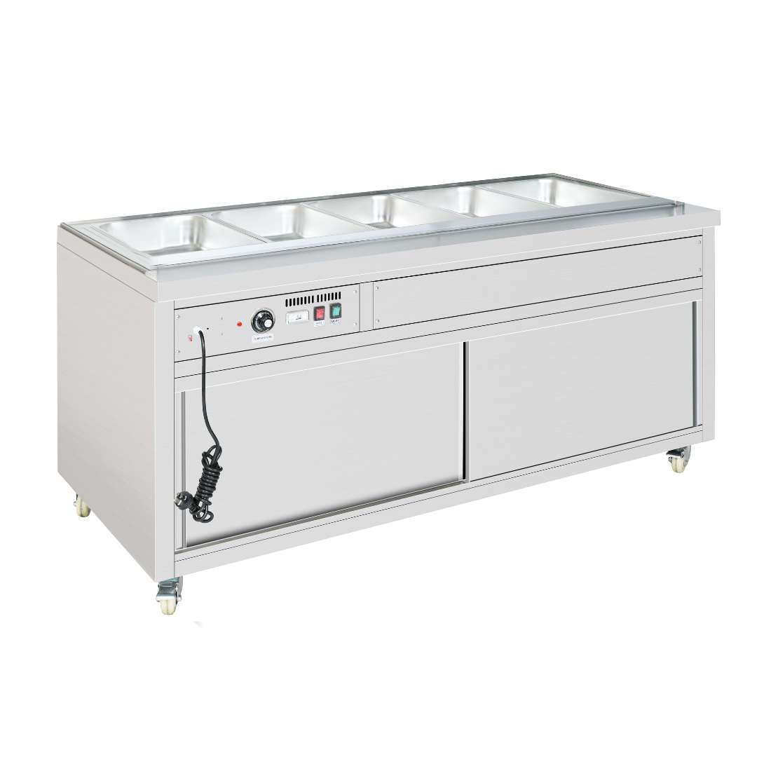 Thermaster PG180FE-XB Premium Wet and Dry Bain Marie Food Display 5x1/1 GN Pans