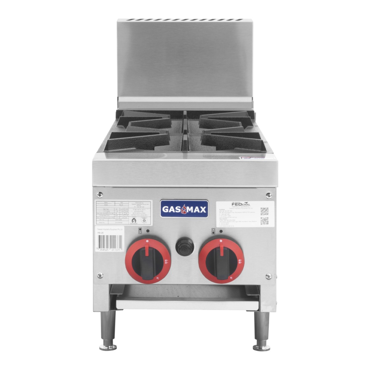 Gasmax RB-2E Gas 2 Burner Cook Top