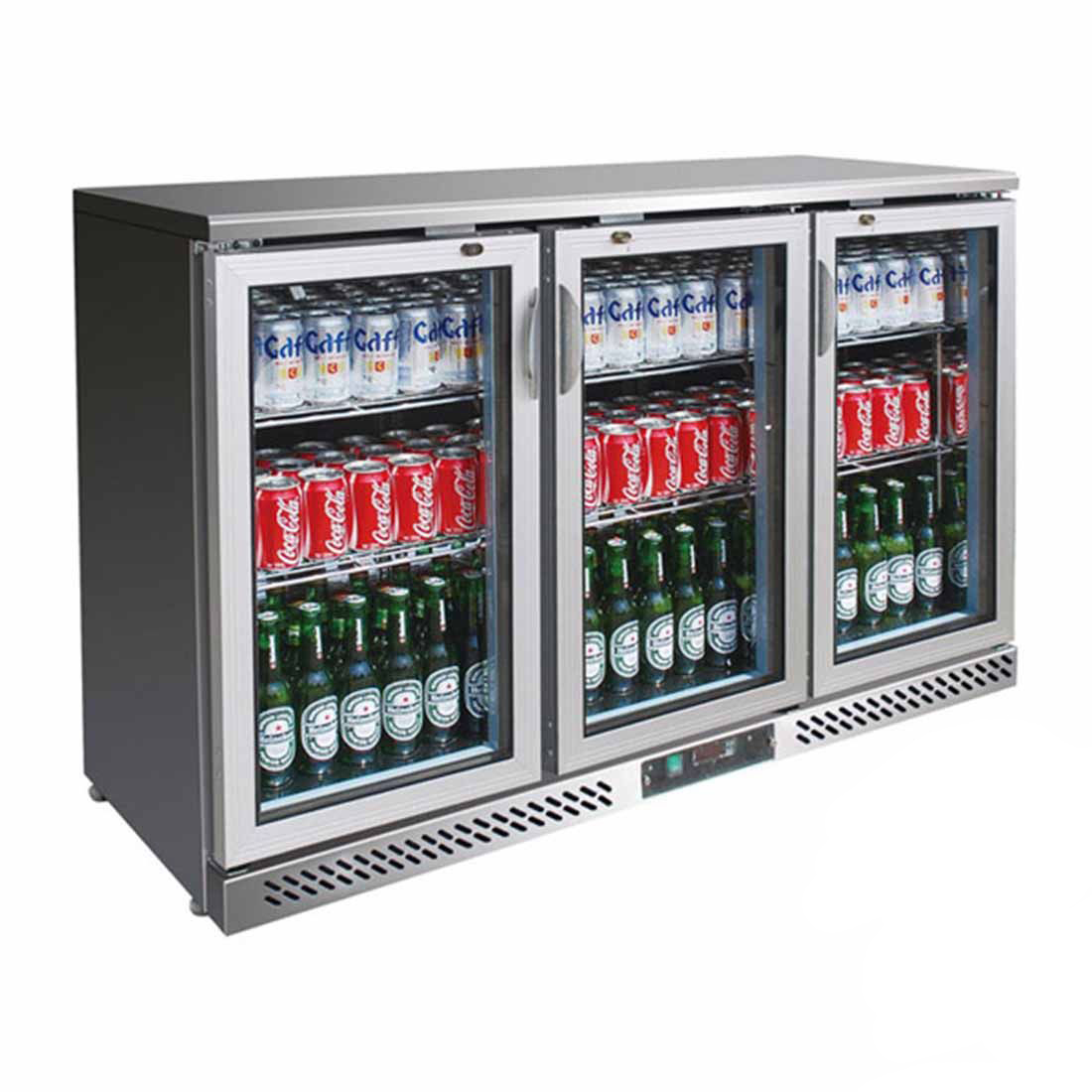 Thermaster SC316SG Three Door Stainless Steel Bar Fridge/Cooler