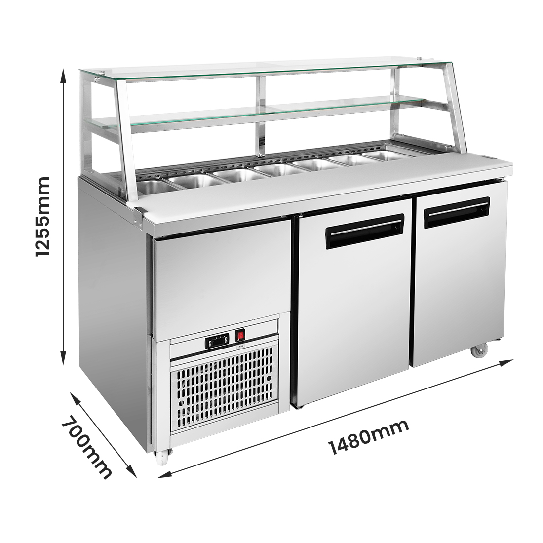 Thermaster SCB/15 two door Deluxe Sandwich Bar