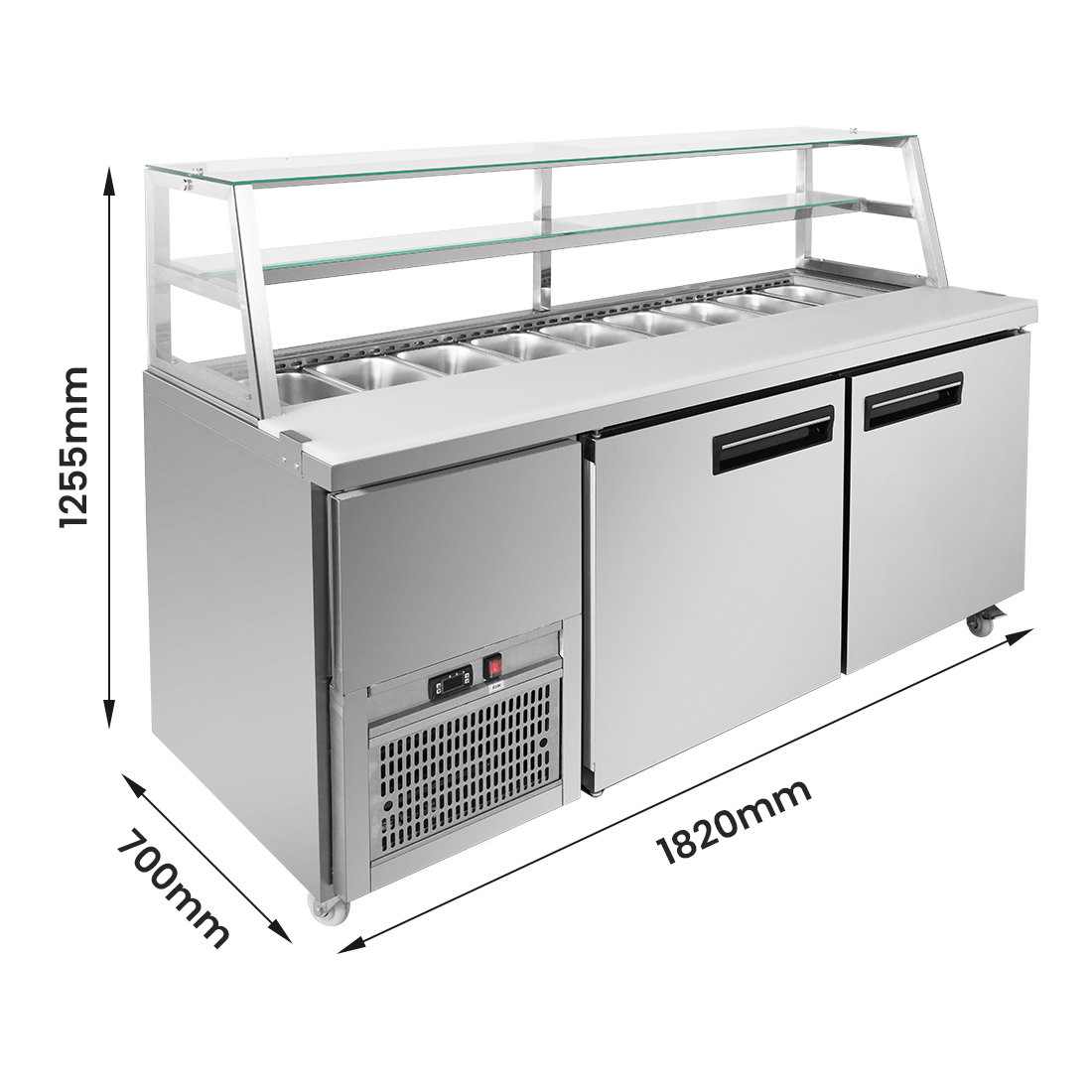 Thermaster SCB/18 two large door DELUXE Sandwich Bar