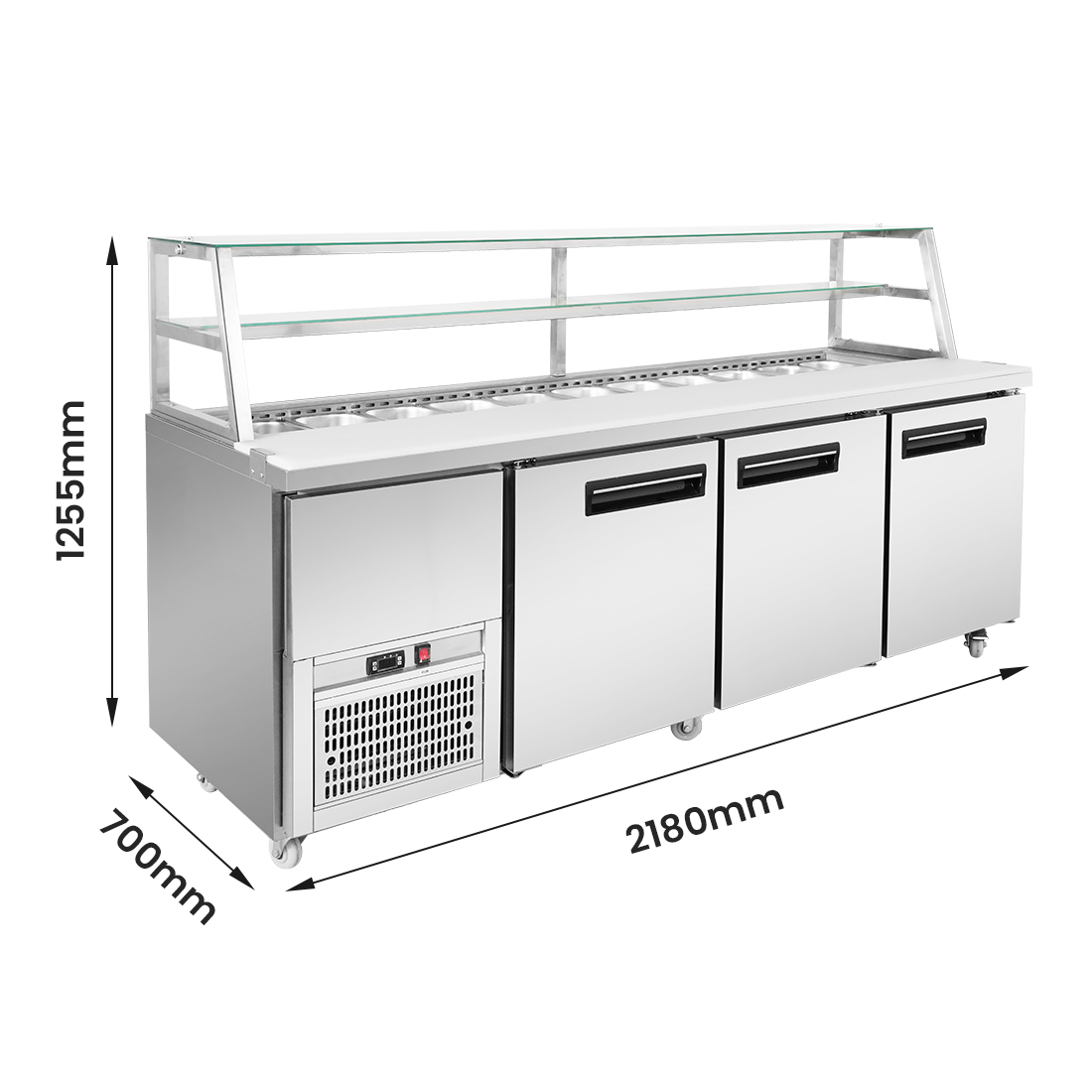 Thermaster SCB/21 three door DELUXE Sandwich Bar