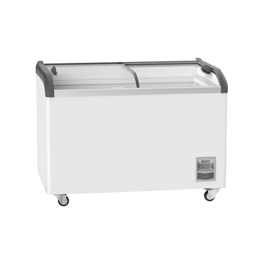 Thermaster SD-406K Heavy Duty Supermarket Glass Sliding Lid Freezers 406L