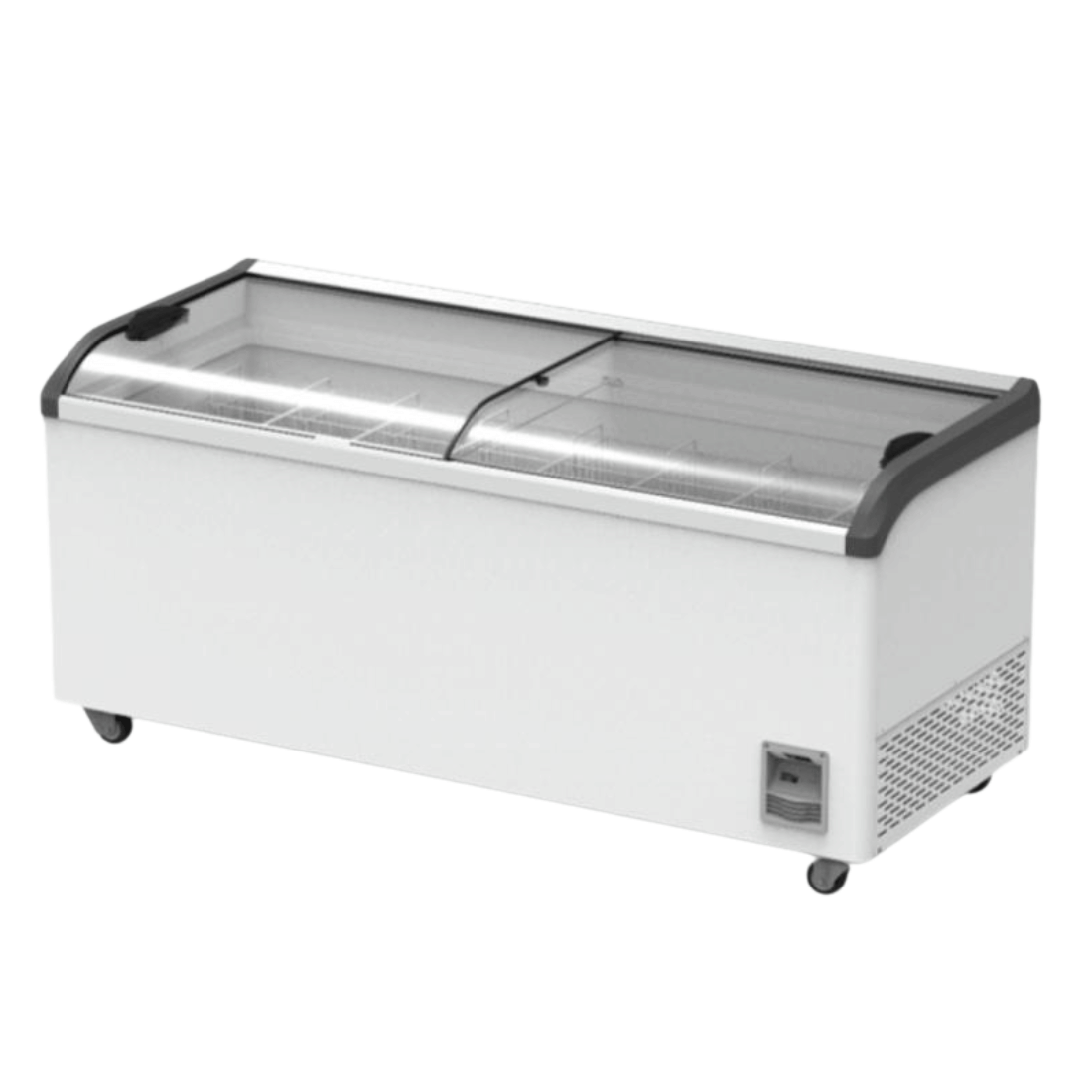 Thermaster SD-666K Heavy Duty Supermarket Glass Sliding Lid Freezers 446L