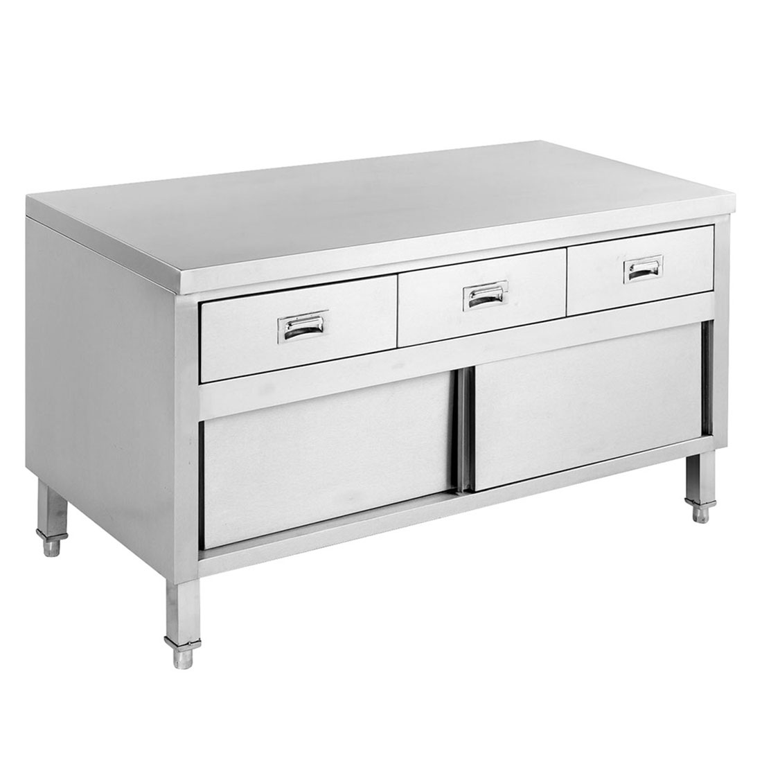 Modular Systems SKTD6-1200 Modular System Bench Cabinet with 3 Drawers & Doors